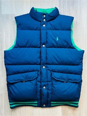 Polo Ralph Lauren Reversible College Stripe Puffer Vest